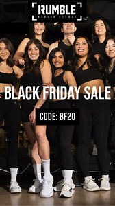 Rumble Boxing Black Friday Sale Is Here - Save 20% On Everything With Promo Code: BF20 Shop now and knockout your fitness goals 🥊 *excludes gift cards | Rumble Boxing Studio