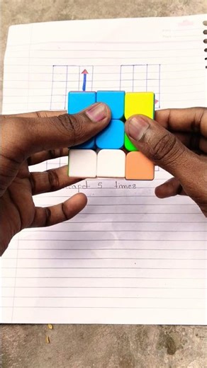 3by3 Rubik's Cube Slove Trick In Magic Way🤩 #viral #shorts