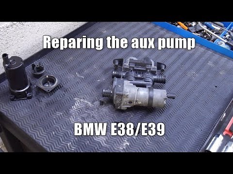 How to repair auxiliary coolant pump BMW E38/E39