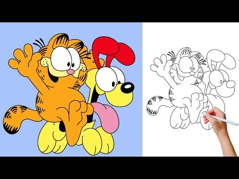 How to DRAW Garfield and Odie in UNDER 10 MINUTES!