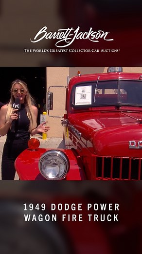 Where's the fire? This 1949 Dodge Power Wagon Fire Truck is off to a new home! Check out this video from when it sold at the Palm Beach Auction. Watch more on YouTube: https://youtu.be/kIURUWNbkV0 | Barrett-Jackson