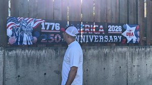 250 Anniversary Banner 120" x 20" American 1776-2026 The Statue of Liberty Balloons 250th Anniversary Patriotic Party Supplies Home Decorations for Outdoor, Indoor, Yard, Garden, Porch, Lawn