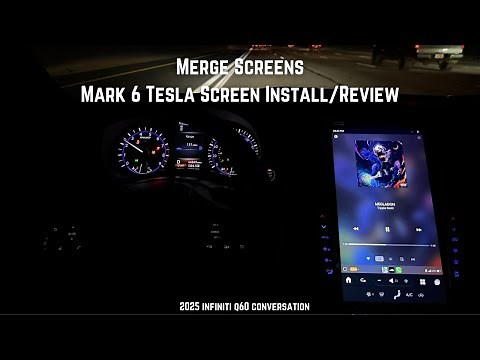Merge Screens Tesla Style Carplay Screen Install/Review | Infiniti Q60