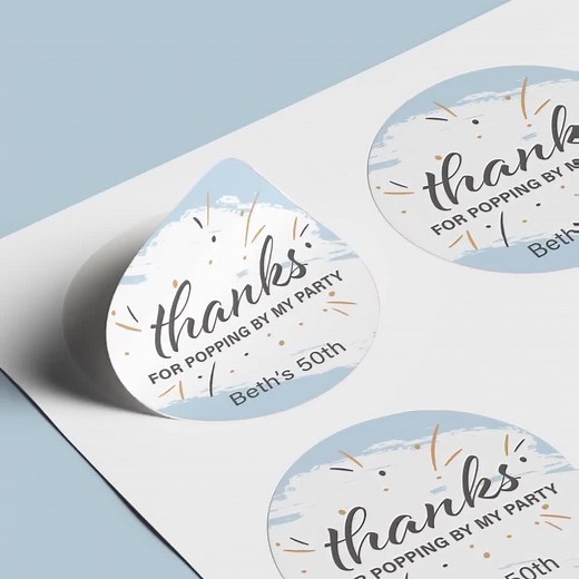 Stickers are a quick and easy way to make your event favors extra memorable. | VistaPrint