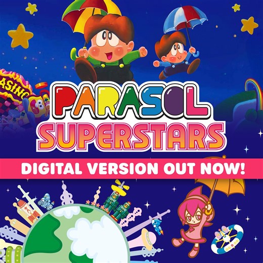 Parasol Superstars Now Available Digitally on Nintendo Switch, PlaySta