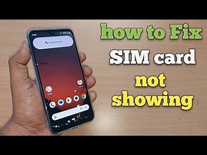 (Solved) how to fix sim card not showing in mobile | 100% working | #fix