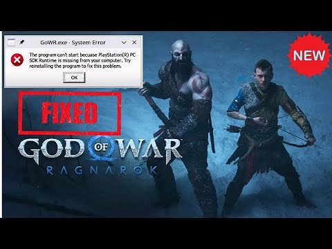 Fix Program Can't Start Because PlayStation(R) PC SDK Runtime Is Missing in God Of War Ragnarok