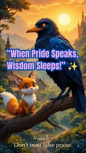 The Crow and The Fox | Moral Story for Kids | English Short Story