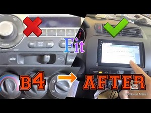 2008 Honda FIT HOW TO REMOVE RADIO install android radio Google map YouTube