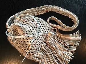 HOW TO - MACRAME SMALL BAG - ALL SQUARE KNOTS - PERFECT FOR PHONE & CHANGE PURSE