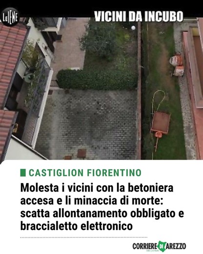Molesta i vicini con la betoniera accesa e li minaccia di morte