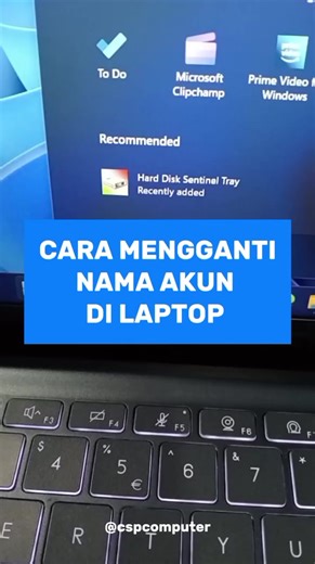 Cara ganti nama akun di laptop Ini caranya guys ☝️ CSP COMPUTER Pusat jual beli laptop bekas berkwalitas & bergaransi. Pusat Servis laptop segala kerusakan JI. Flamboyan no .30 Utara UNY fakultas teknik. IG : @cspcomputer FP: @CSP Computer Call | SMS | WA | 08161600079 @cspcomputer Pusat Laptop Bekas Yogyakarta Melayani jual beli laptop dan Service laptop 👍 #tipslaptop #servicelaptopjogja #laptopmurah #laptop #laptopjogja #rogphone #laptopgamer #jogjawisata