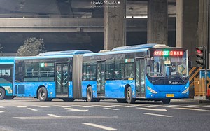 济南最后的宝石蓝涂装铰接-LCK6180HQGNA行走音『运行+怠速+出站』