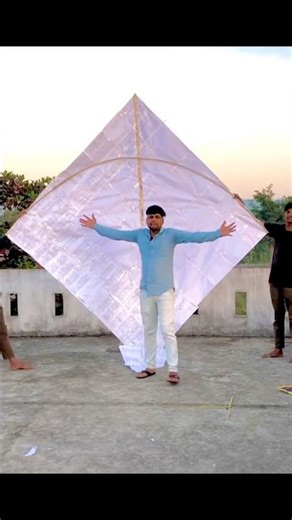 We Made World’s Biggest Kite 🪁 || Kite Experiment 🪁 #shorts #experiment #kite #shortvideo
