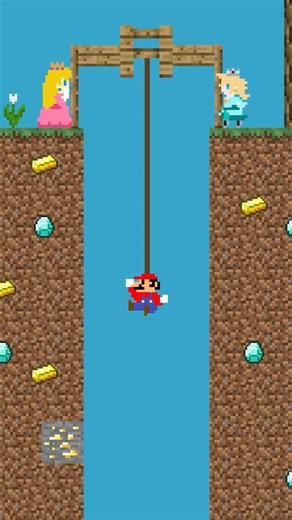 Who is Mario's true LOVE? ❤️❤️❤️ #minecraft #mario #shorts