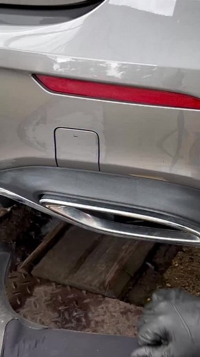 Car detailing tricks and tips. If you have white residue from wax or compound on your plastic trim, it's this easy to remove with water and a magic sponge (melamine sponge). #cleaninghacks #detailingtips #carcleaning #detailing #carwash | PFG Detailing