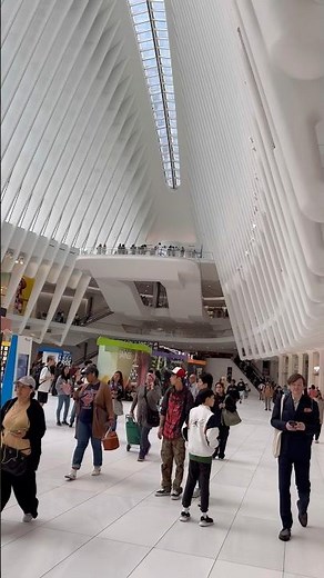 Inside the Oculus #OculusNYC #WorldTradeCenter #NYCArchitecture #NYCVibes #VisitNYC #NYC #nyc