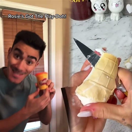 Rosie Takes Caillou's Play-Doh Rap #shorts