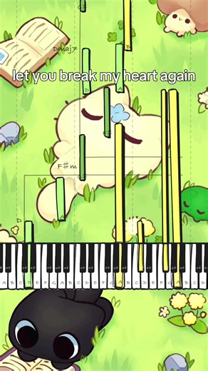 let you break my heart again #piano #pianotutorial #music | Piano