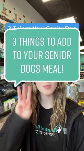 Enhance Your Senior Dog's Meals with Supplements and Meal Toppers!