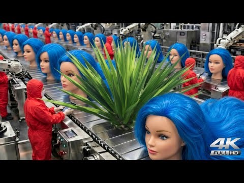 Futuristic Wig Factory: How Robots Turn Agave Plants Into Luxury Human-Like Hair Wigs