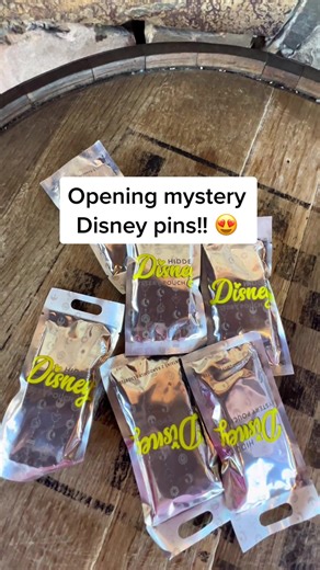 FINALLY got our hands on some of the mystery bags of the new hidden Mickey disney pins that have been on the pin trading boards lately!!! Got so many good ones 👏🏻 #disneypins #mysterypins #disneypintrading #pintrading #disneyparks