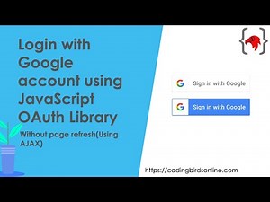 Login with Google account using JavaScript Auth library | 100% Working Source Code