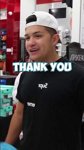 Stepping on kids shoes, then buying him new ones!