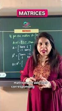 Matrices | CBSE Class 12 Maths | Previous Year Questions (PYQ) Solutions for Board Exam 2026