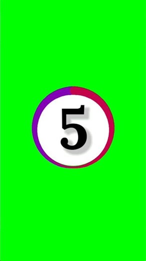 5 seconds timer with sound effects green screen countdown #shorts #greenscreen