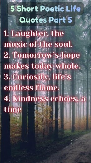 5 Short Poetic Life Quotes Part 5 #motivation #personaldevelopment #inspiringquotes #lifequotes