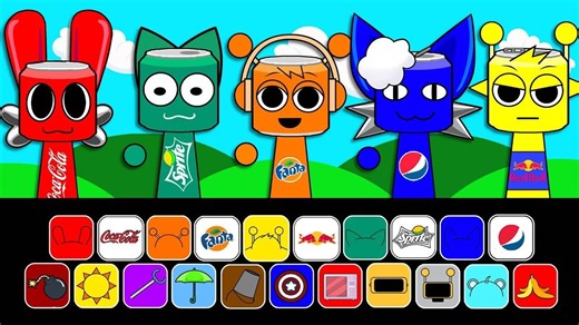 Incredibox 封神 DIY！👻🥤 Sprunki 饮料战争 Pt.2 纸质对战全程高能无尿点！