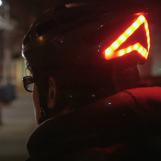 This light-up bike helmet has built-in turn signals. | Insider Tech