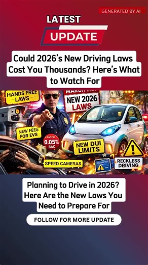 Everything You Need to Know About 2026's New Driving Laws – #2026DrivingLaws #USDrivingUpdates #USANewDrivingRules #CarLawsUSA #USNews # USAUPDATE
