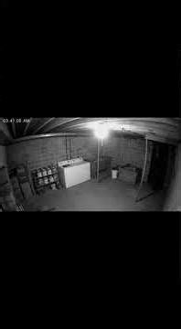 Shadow Figure Watching From Basement Corner