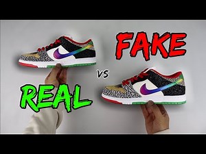 REAL VS FAKE! NIKE SB DUNK WHAT THE PAUL (P-ROD) COMPARISON!