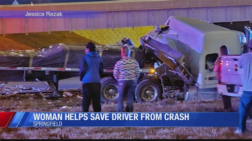 Fiery I-44 crash: Witness jumps barrier, breaks window to save trapped driver