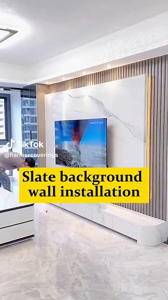 Wall Panel Installation for Stylish Living Room Decoration
