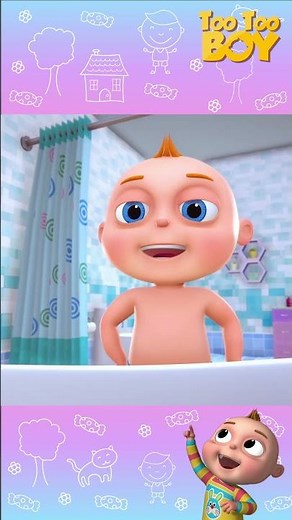 Too Too Boy - Spider In The Tub | Animation Shorts For Children |Cartoons For Kids#youtubeshorts