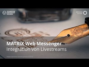 Tools 7: Livestreams im MATRIX Web Messenger