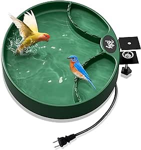 Amazon.com: POTEY Heated Bird Bath, Bird Baths for Outdoors for Winter, 3 Easy Ways to Mount Bird Feeder Bird Habitat, 75w All Seasons Available Bird Baths for Outdoors Garden Yard, Gift Ideas for Bird Lovers : Patio, Lawn & Garden