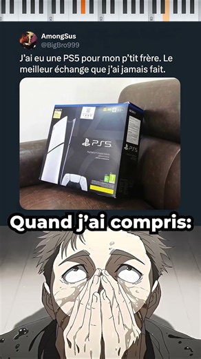 Bro a échangé son ptit frère contre une PS5 😭