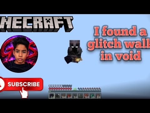 I found a glitch walk in void || Minecraft