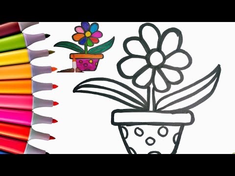 Flower Drawing | How to Draw a Flower Step by Step | Easy Drawing