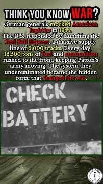 How 6,000 Trucks Changed WWII Forever - Red Ball Express #shorts #ww2 #history #war #redballexpress