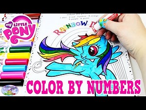 My Little Pony Color By Numbers Coloring Book MLP Colors Episode Surprise Egg and Toy Collector SETC