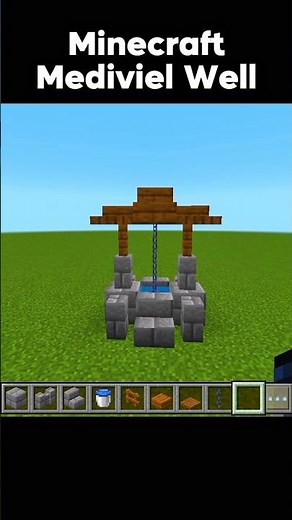 Minecraft Medieval Well #shorts #minecraft #gaming