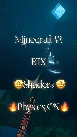 Minecraft VR Quest 3S Steam Link (Tak wygląda klimatyczna noc w Minecraft z RTX i shaderami.) Oculus
