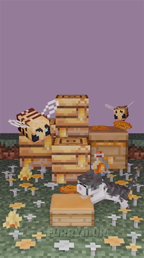 Minecraft! meow! delicious cat honey!