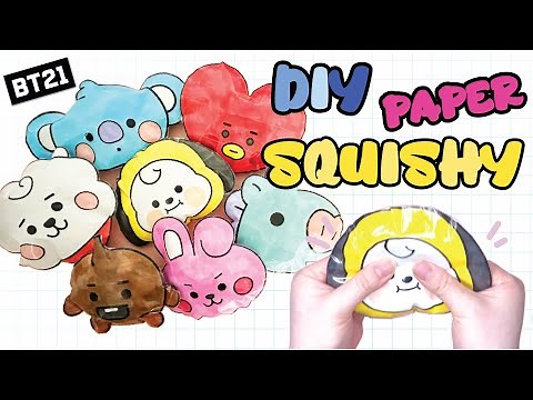 How to Make BT21 Squishies? | DIY BTS Squishy Tutorial for Armys
